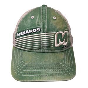 Menards 1960 Snapback Trucker Cap Green One Size Adjustable Mesh Back 6 Panel
